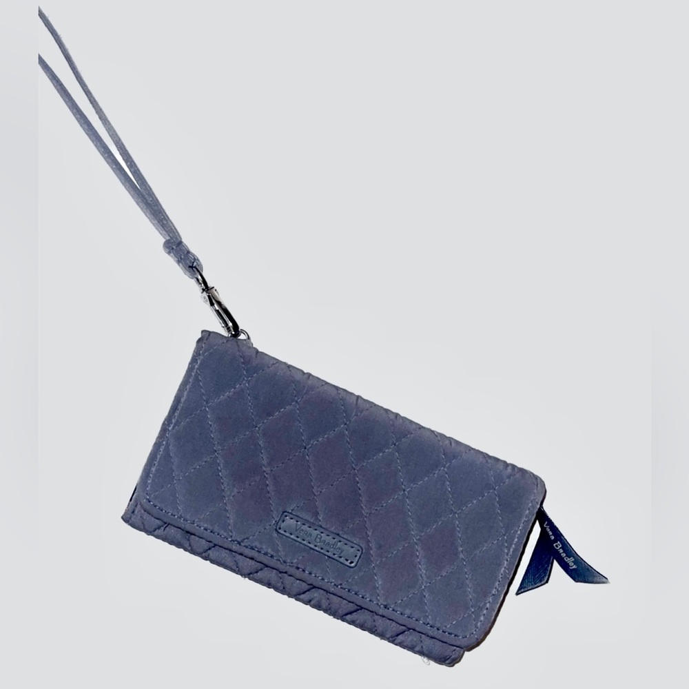 Vera Bradley grey clutch.